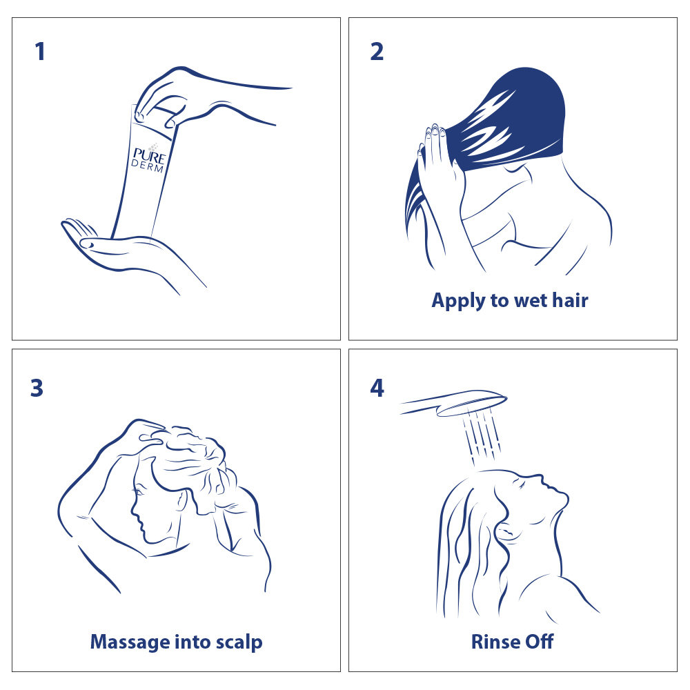 Pure Derm Mint Cool Anti-Dandruff Shampoo, 180 ml, Pack of 1 Pure Derm Mint Cool Anti-Dandruff Shampoo, 180 ml, Pack of 1