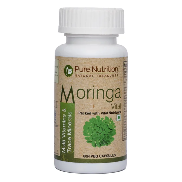 Pure Nutrition Moringa Vital 680 mg, 60 Capsules, Pack of 1