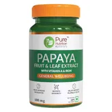 Pure Nutrition Papaya Fruit &amp; Leaf Extract, 60 Tablets, Pack of 1