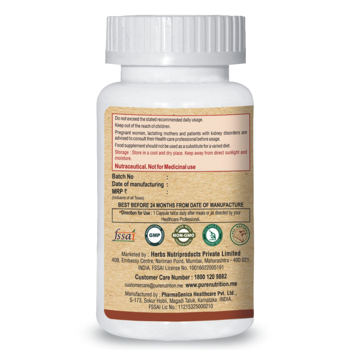 Pure Nutrition Bio COQ-10 495 mg, 60 Capsules, Pack of 1 Pure Nutrition Bio COQ-10 495 mg, 60 Capsules, Pack of 1