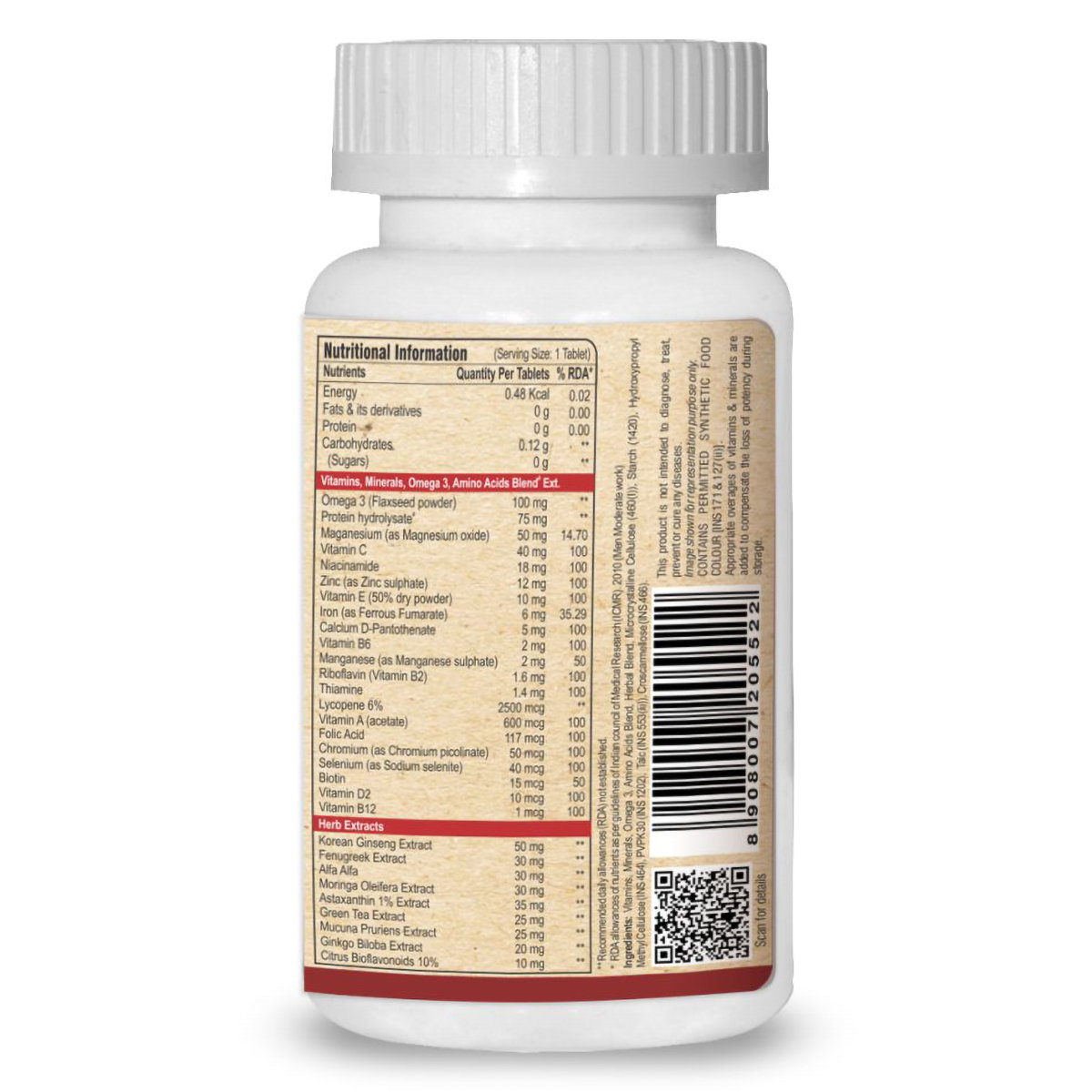 Pure Nutrition Men's Multi Vitamin, 60 Tablets, Pack of 1 Pure Nutrition Men's Multi Vitamin, 60 Tablets, Pack of 1