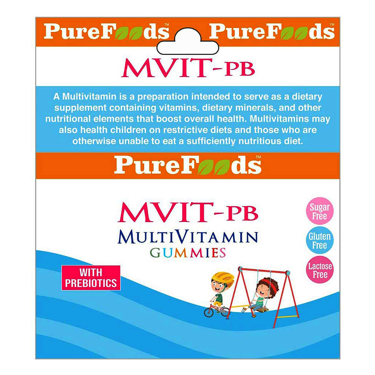 Pure Foods Mvit-Pb Multi Vitamin Fruit Flavour, 30 Gummies, Pack of 1 Pure Foods Mvit-Pb Multi Vitamin Fruit Flavour, 30 Gummies, Pack of 1
