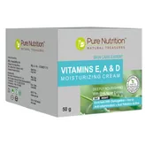 Pure Nutrition Vitamins  E, A &amp; D Moisturizing Cream, 50 gm, Pack of 1