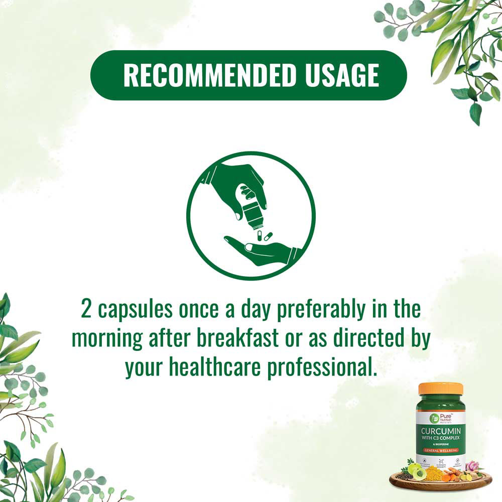 Pure Nutrition Curcumin with C3 Complex 760 mg, 60 Capsules, Pack of 1 Pure Nutrition Curcumin with C3 Complex 760 mg, 60 Capsules, Pack of 1