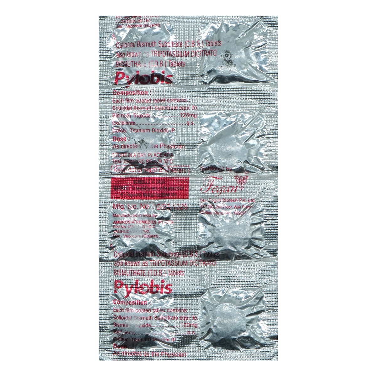 Pylobis Tablet 8's, Pack of 8 TABLETS Pylobis Tablet 8's, Pack of 8 TABLETS