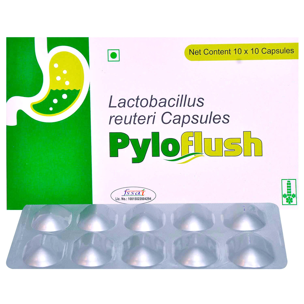 Pyloflush Capsule 10's, Pack of 10 CAPSULES Pyloflush Capsule 10's, Pack of 10 CAPSULES