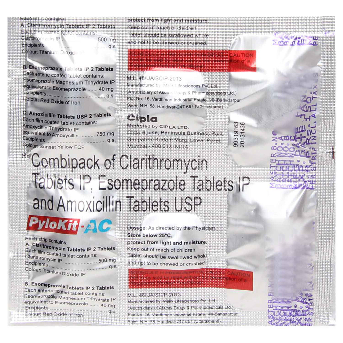 Pylokit Ac Kit Tablet 6's, Pack of 1 TABLET Pylokit Ac Kit Tablet 6's, Pack of 1 TABLET