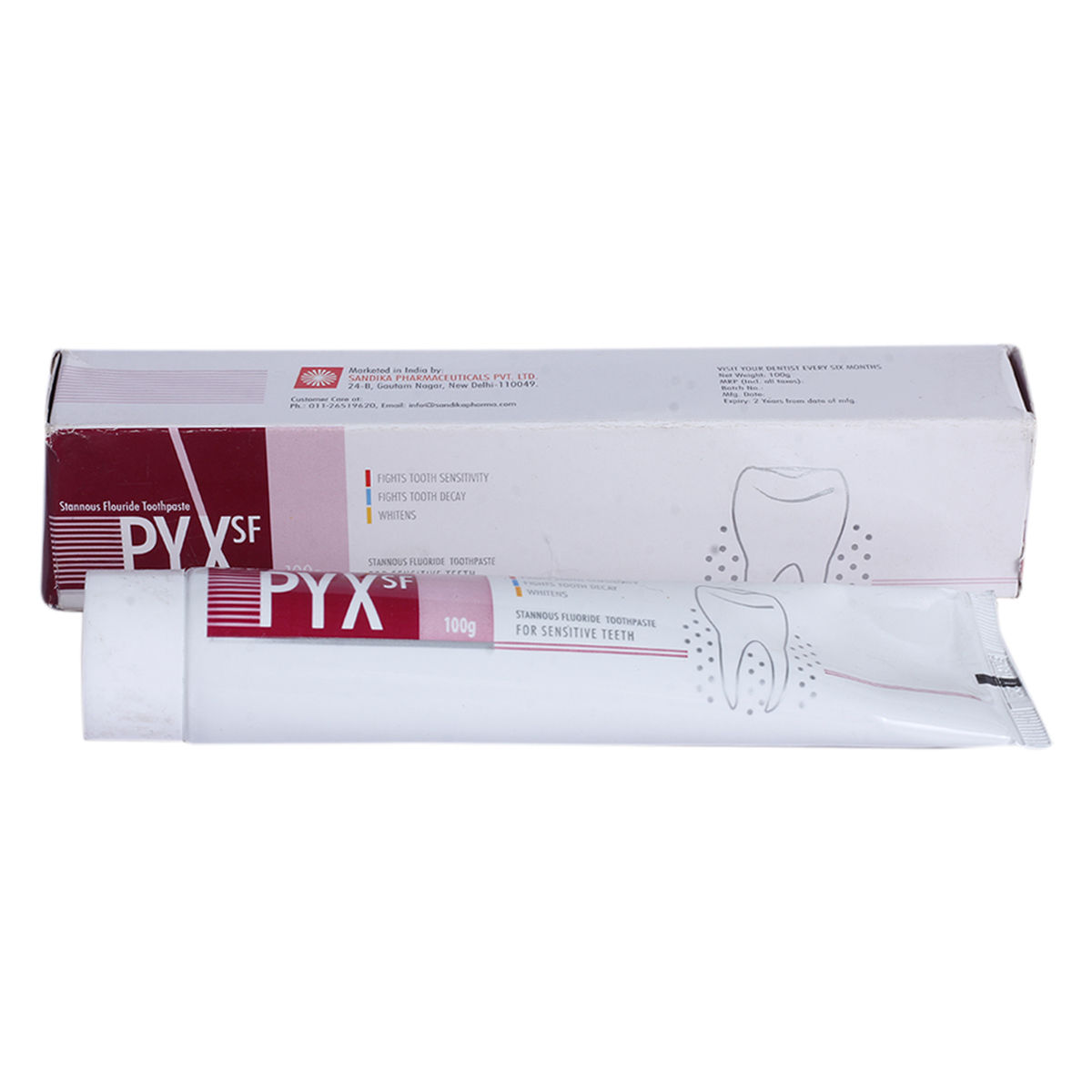 Pyx SF Toothpaste 100 gm, Pack of 1 Gel Pyx SF Toothpaste 100 gm, Pack of 1 Gel