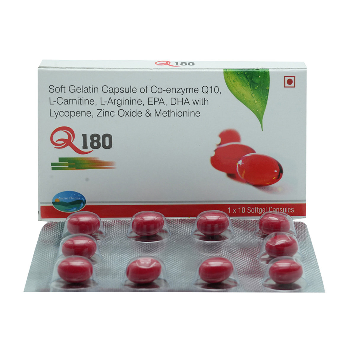 Q-180 Softgel Capsule 10's, Pack of 10 Q-180 Softgel Capsule 10's, Pack of 10