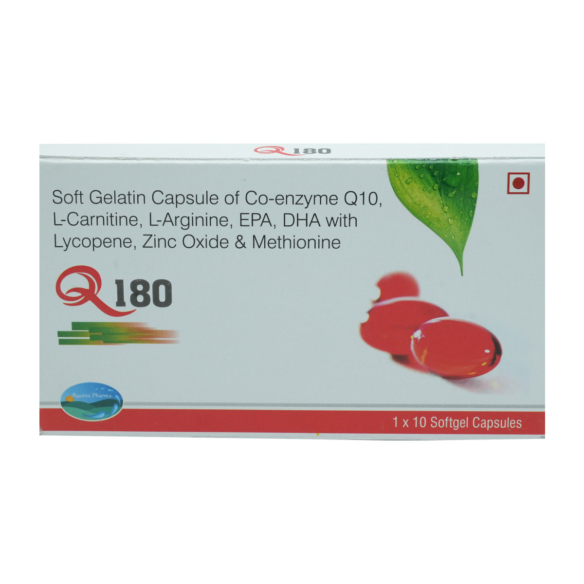 Q-180 Softgel Capsule 10's, Pack of 10 Q-180 Softgel Capsule 10's, Pack of 10