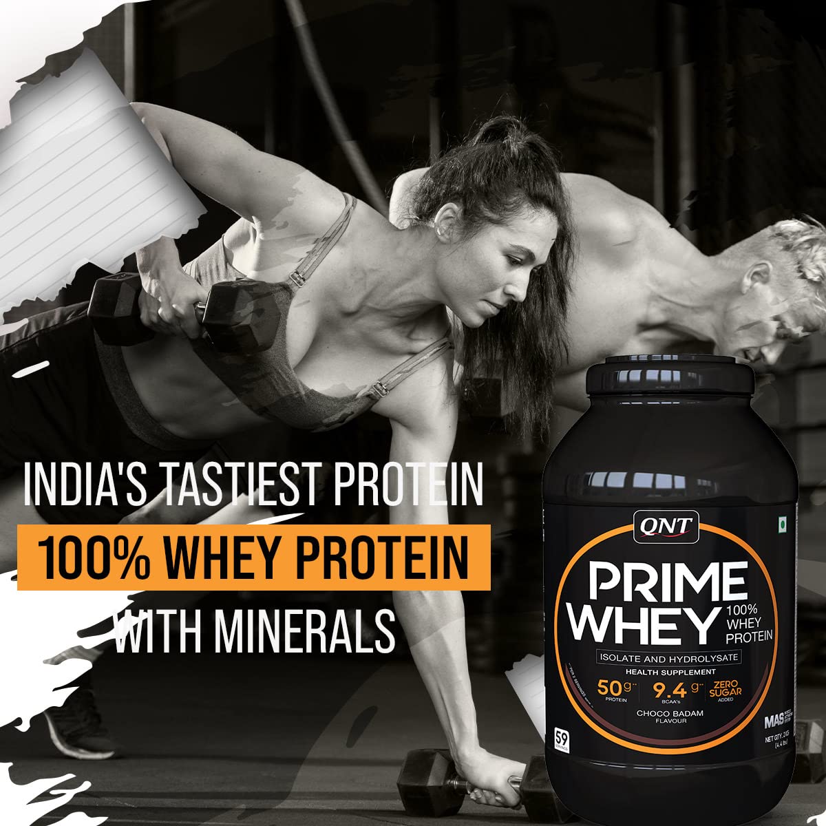 QNT Prime Irish Chocolate Flavour Whey Protein Powder, 2 kg, Pack of 1 QNT Prime Irish Chocolate Flavour Whey Protein Powder, 2 kg, Pack of 1