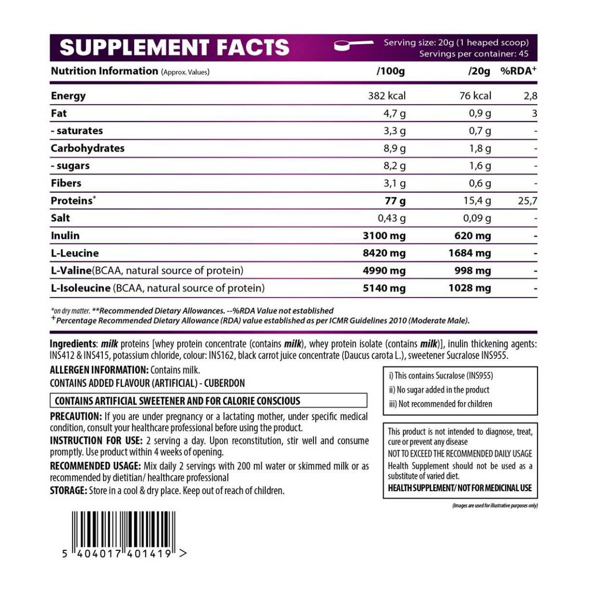 QNT Light Digest Whey Protein Cuberdon Flavour Powder, 908 gm, Pack of 1 QNT Light Digest Whey Protein Cuberdon Flavour Powder, 908 gm, Pack of 1