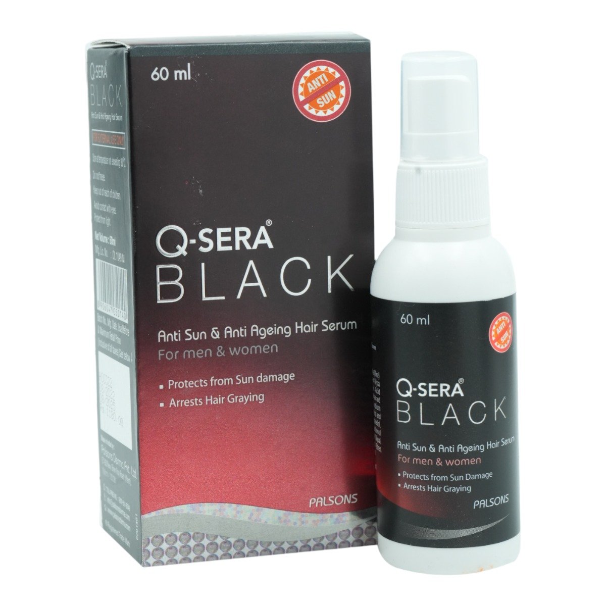Q-Sera Black Hair Serum 60 ml, Pack of 1 Q-Sera Black Hair Serum 60 ml, Pack of 1