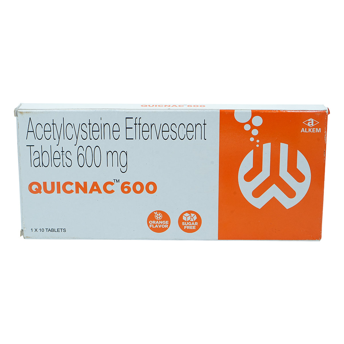 Quicnac Sugar Free Orange Effervescent Tablet 10's, Pack of 10 TABLETS Quicnac Sugar Free Orange Effervescent Tablet 10's, Pack of 10 TABLETS