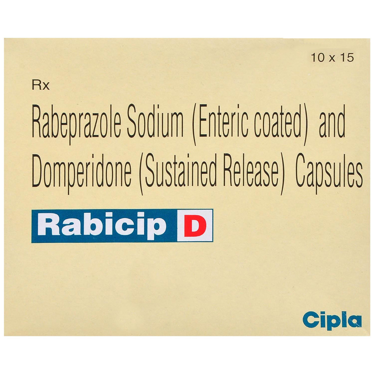 Rabicip D Capsule 15's, Pack of 15 Rabicip D Capsule 15's, Pack of 15