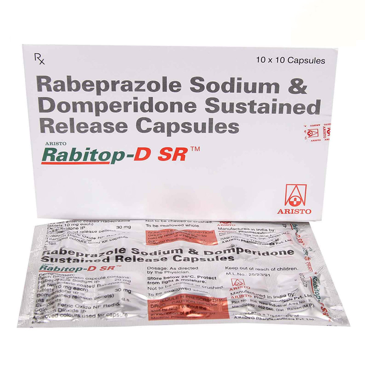 Rabitop-D SR Capsule 10's, Pack of 10 Rabitop-D SR Capsule 10's, Pack of 10