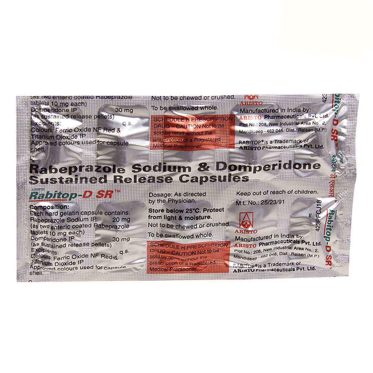 Rabitop-D SR Capsule 10's, Pack of 10 Rabitop-D SR Capsule 10's, Pack of 10