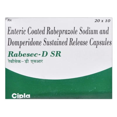 Rabesec-D SR Capsule 10's, Pack of 10 CAPSULES