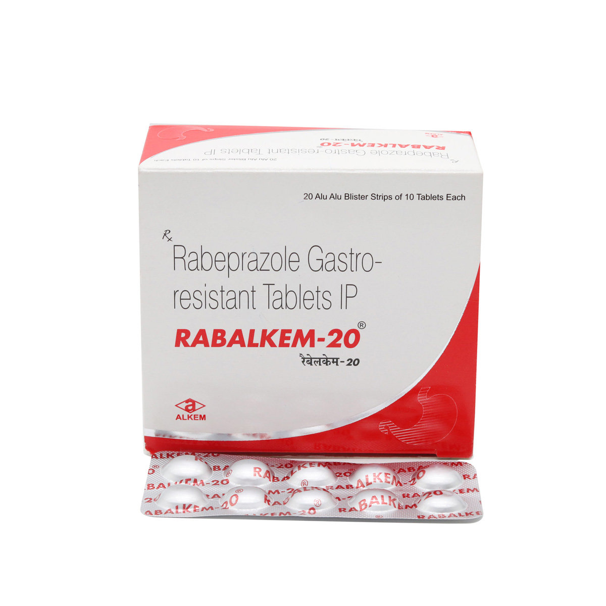 Rabalkem 20 mg Tablet 10's, Pack of 10 TabletS Rabalkem 20 mg Tablet 10's, Pack of 10 TabletS