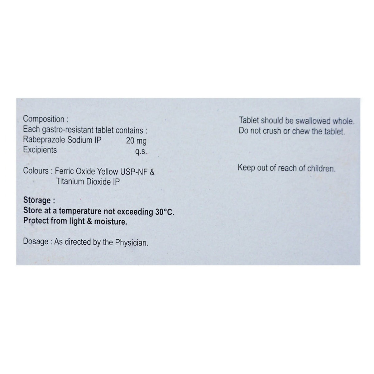 Rabekind 20 mg Tablet 15's, Pack of 15 TABLETS Rabekind 20 mg Tablet 15's, Pack of 15 TABLETS