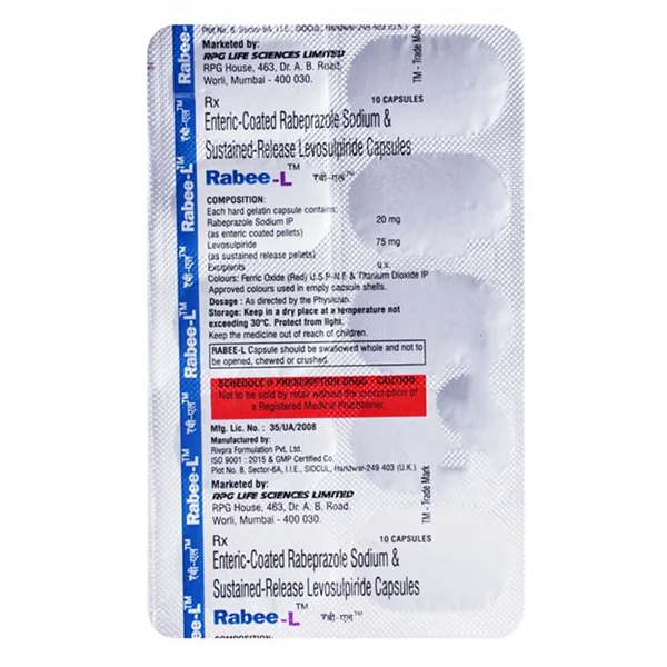 Rabee-L Capsule 10's, Pack of 10