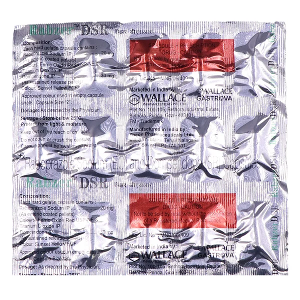 Rabzer DSR Capsule 15's, Pack of 15