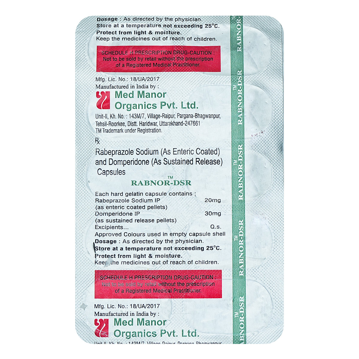 Rabnor-DSR Capsule 10's, Pack of 10 Rabnor-DSR Capsule 10's, Pack of 10