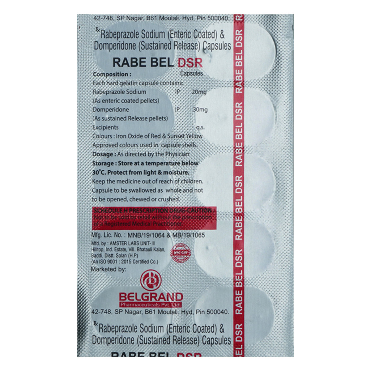 Rabe Bel DSR Capsule 10's, Pack of 10 Rabe Bel DSR Capsule 10's, Pack of 10