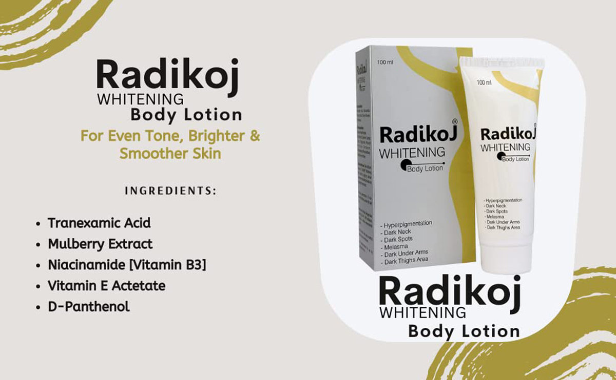 Radikoj Whitening Body Lotion 100 ml, Pack of 1 Radikoj Whitening Body Lotion 100 ml, Pack of 1