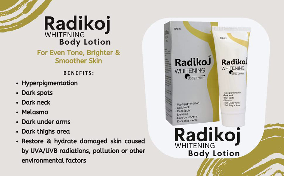 Radikoj Whitening Body Lotion 100 ml, Pack of 1 Radikoj Whitening Body Lotion 100 ml, Pack of 1