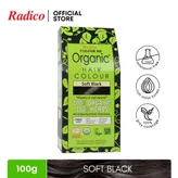 Radico Organic Hair Colour, Soft Black, 100 gm, Pack of 1