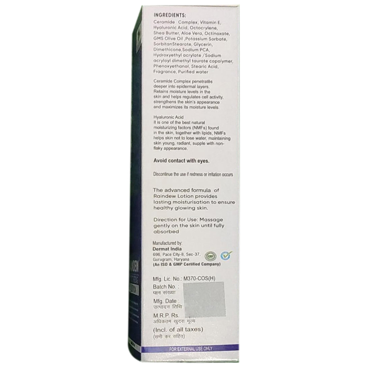 Raindew Moisturizing Lotion 100 ml, Pack of 1 Raindew Moisturizing Lotion 100 ml, Pack of 1