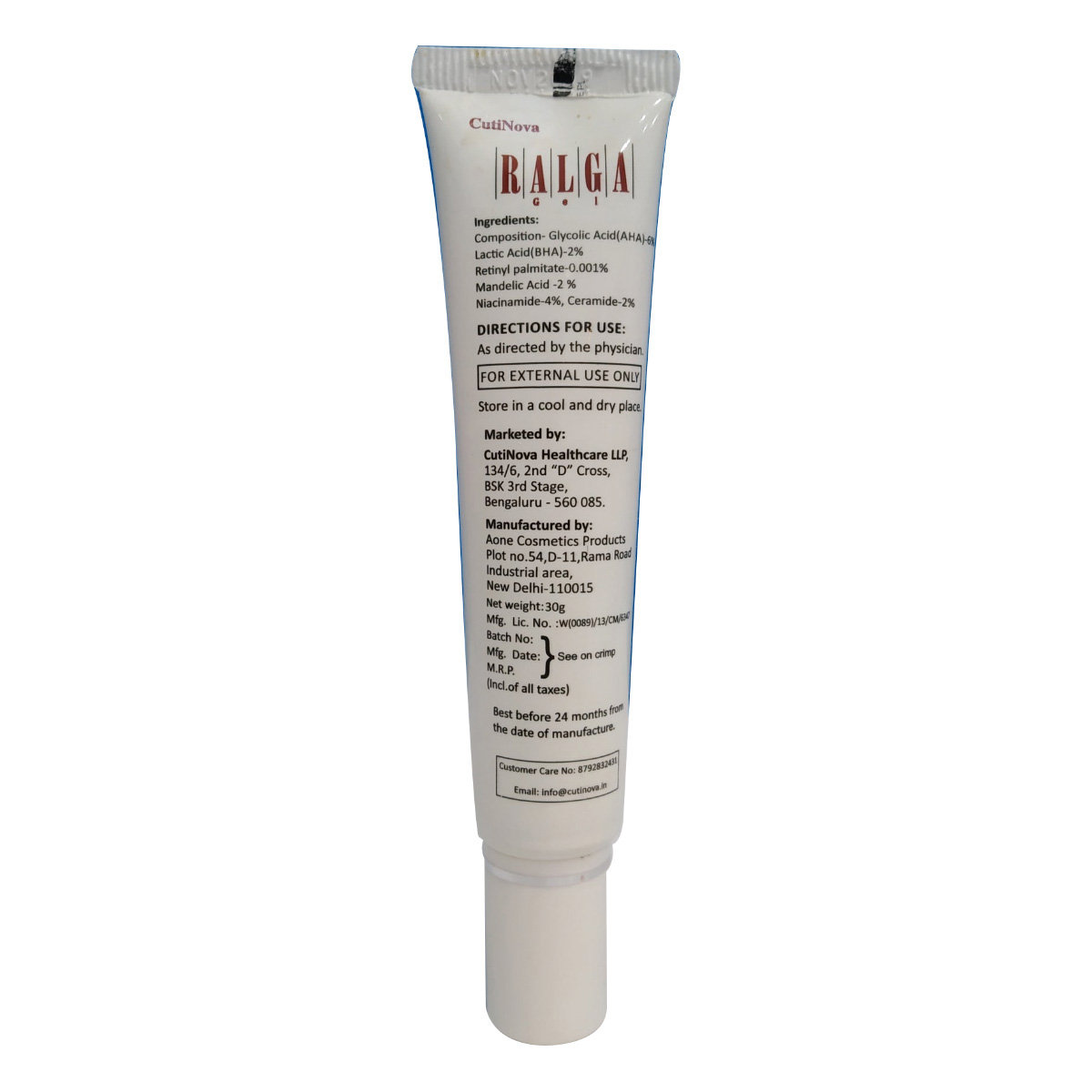 Ralga Gel 30 gm, Pack of 1 Ralga Gel 30 gm, Pack of 1