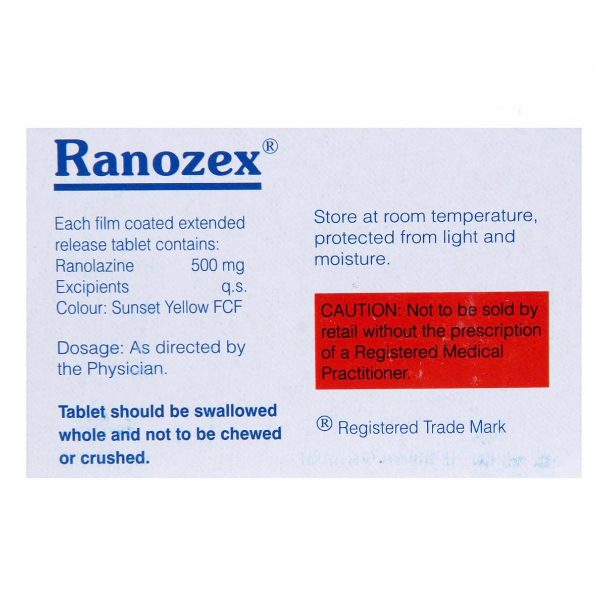 Ranozex Tablet 10's, Pack of 10 TABLETS Ranozex Tablet 10's, Pack of 10 TABLETS