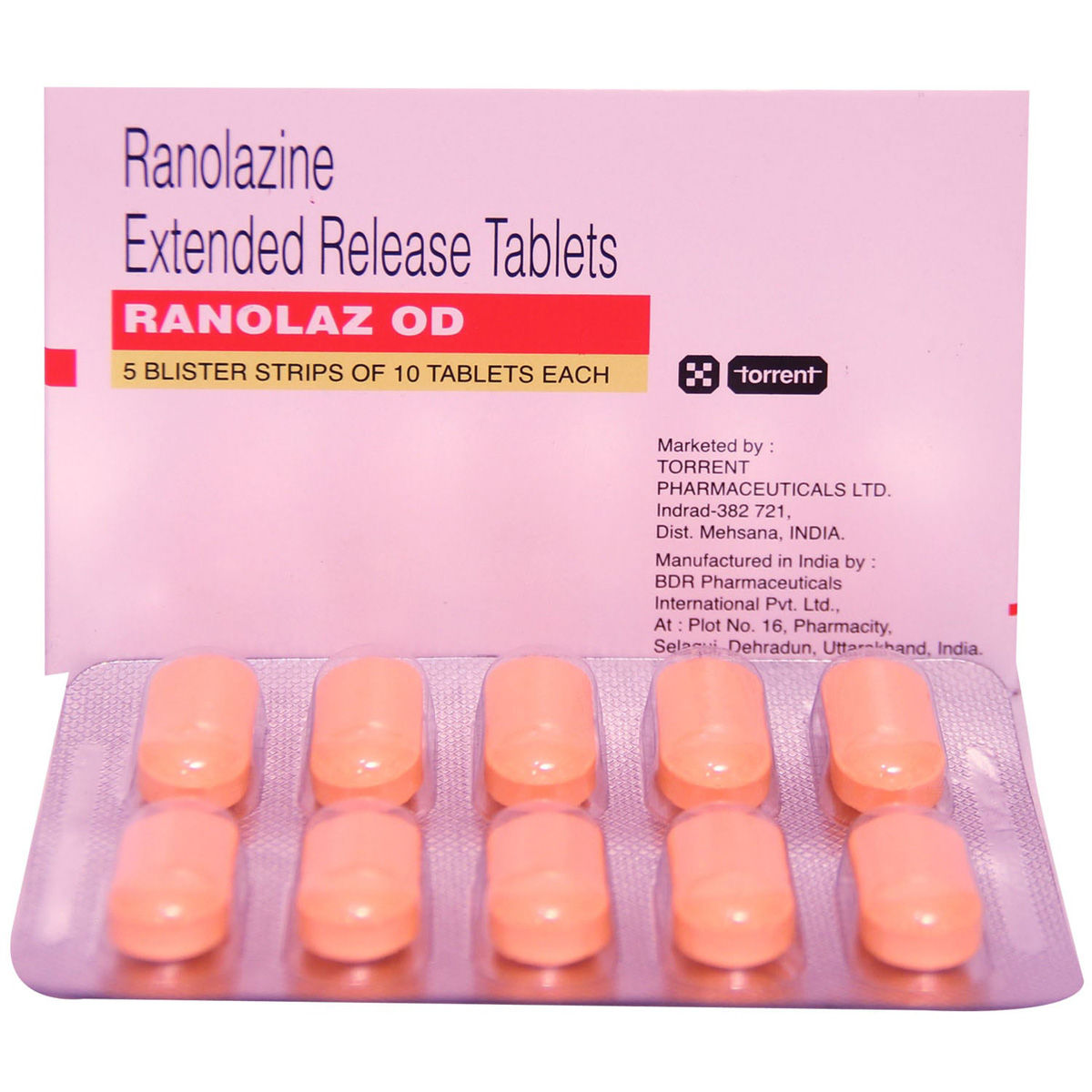 Buy Ranolaz OD Tablet 10's Online