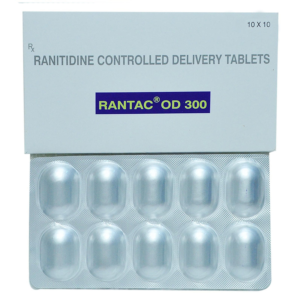 Rantac OD 300 Tablet 10's, Pack of 10 TABLETS Rantac OD 300 Tablet 10's, Pack of 10 TABLETS