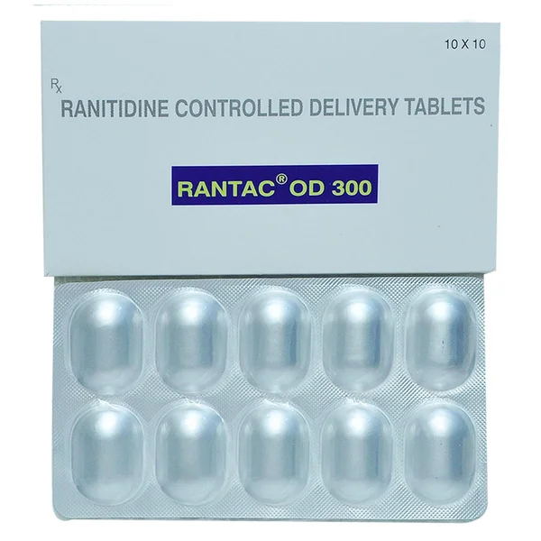 Rantac OD 300 Tablet 10's, Pack of 10 TABLETS