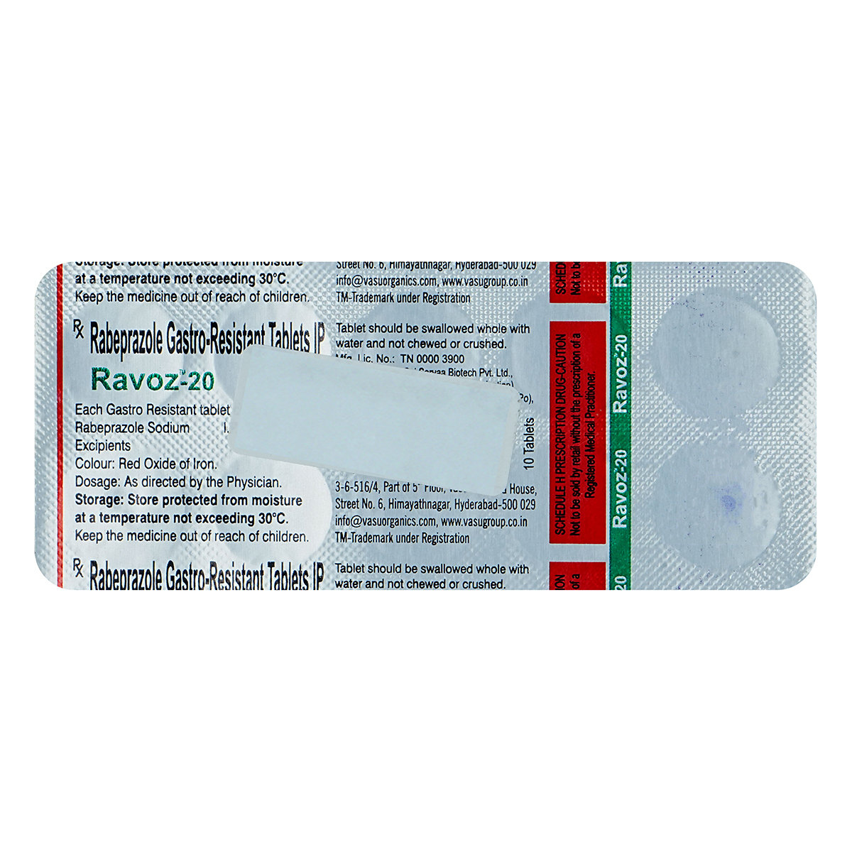 Ravoz 20 Tablet 10's, Pack of 10 TabletS Ravoz 20 Tablet 10's, Pack of 10 TabletS