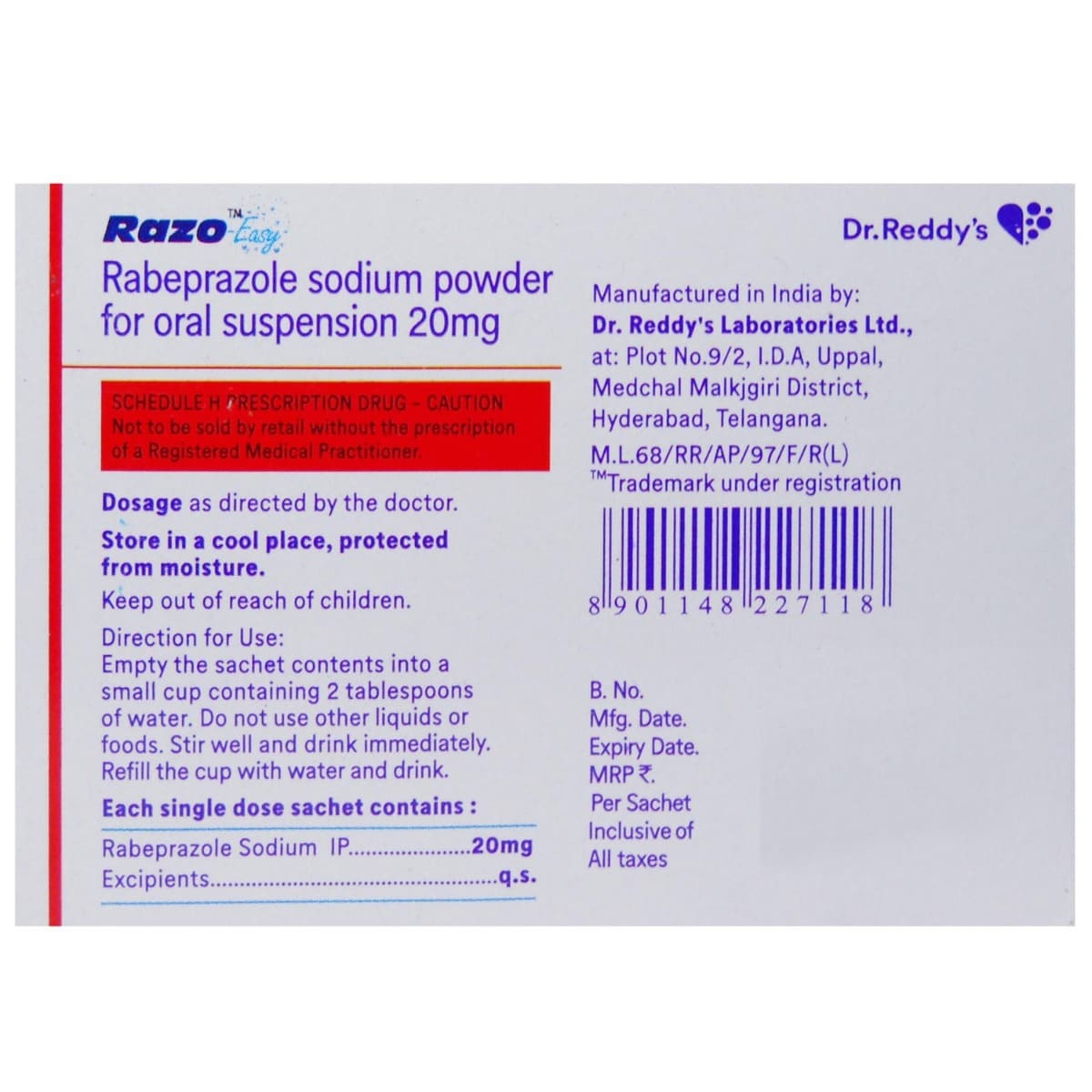 Razo Easy Sachet 3 gm, Pack of 1 Powder Razo Easy Sachet 3 gm, Pack of 1 Powder