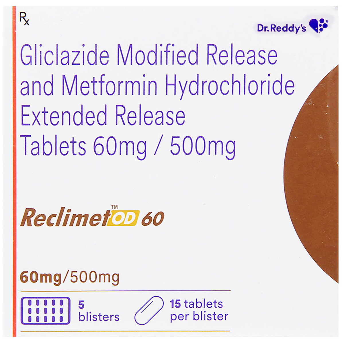 Reclimet OD 60 Tablet 15's, Pack of 15 TABLETS Reclimet OD 60 Tablet 15's, Pack of 15 TABLETS