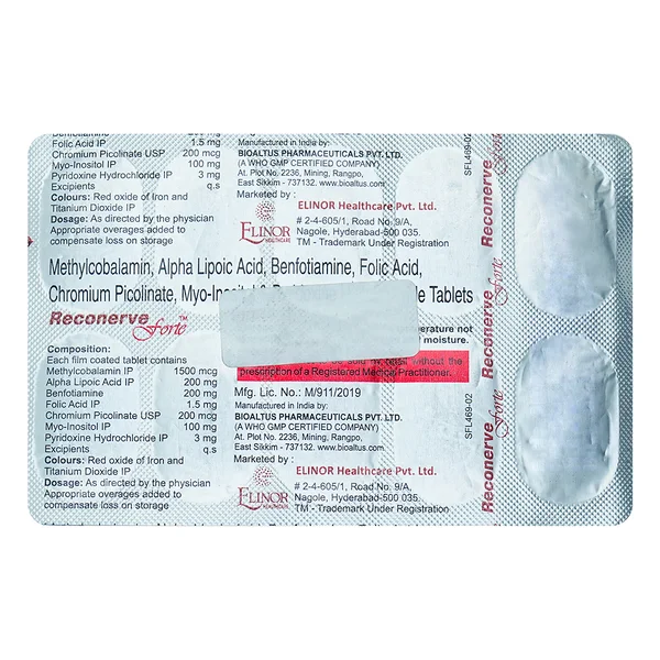 Reconerve Forte Capsule 10's, Pack of 10