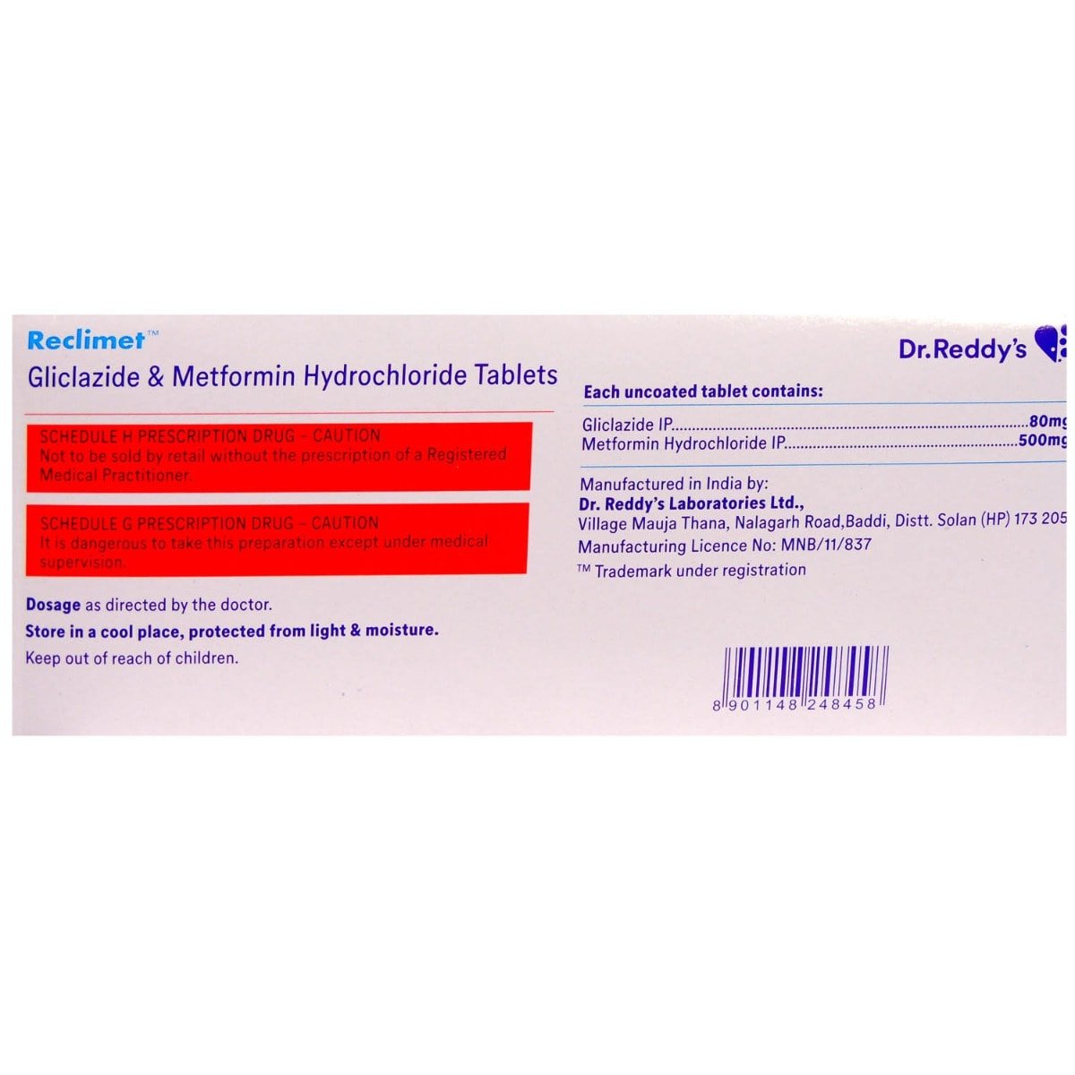 Reclimet Tablet 15's, Pack of 15 TABLETS Reclimet Tablet 15's, Pack of 15 TABLETS