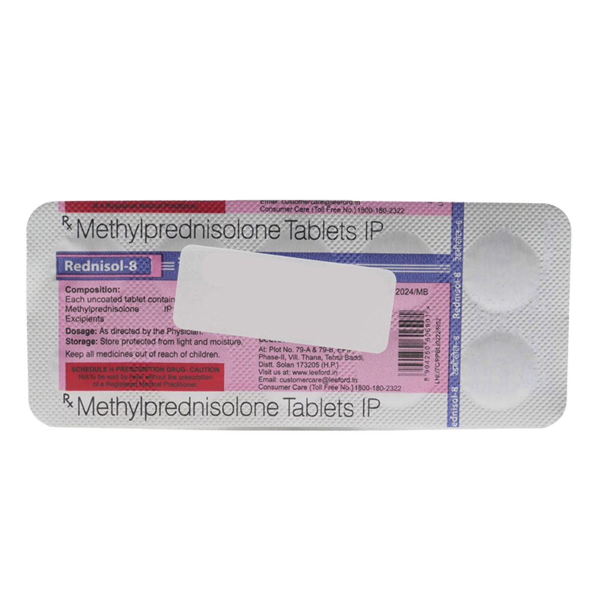 Rednisol-8 Tablet 10's, Pack of 10 TABLETS Rednisol-8 Tablet 10's, Pack of 10 TABLETS