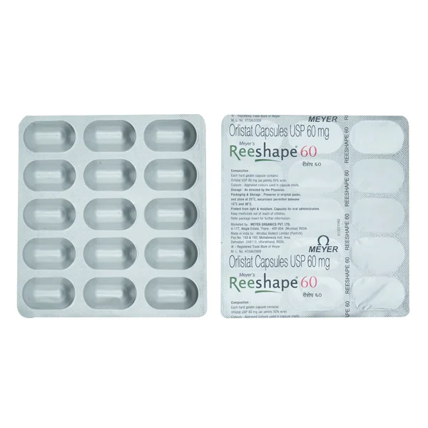 Reeshape 60 mg Capsule 15's, Pack of 15 CAPSULES