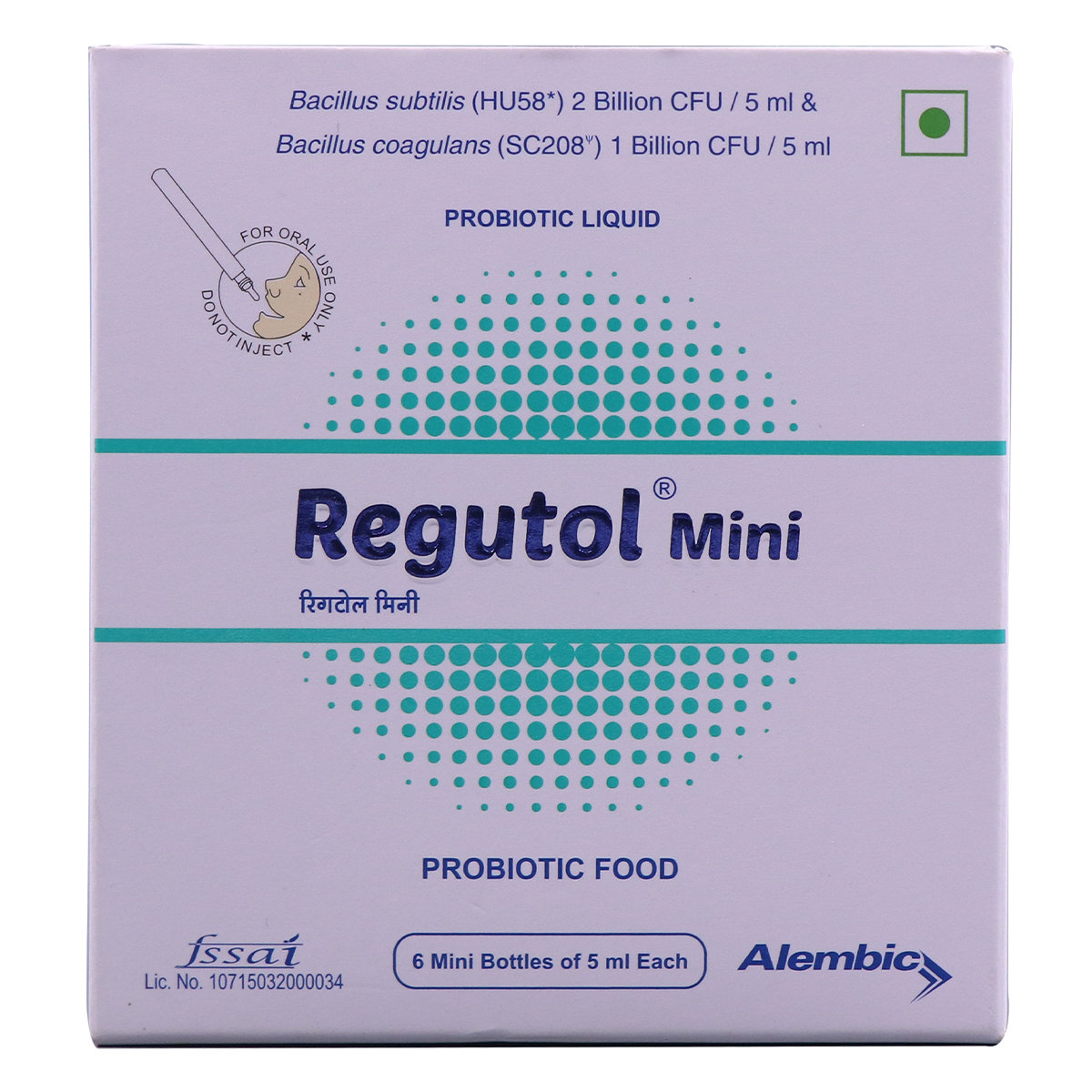 Regutol Mini Probiotic Liquid 6 x 5 ml, Pack of 6 LIQUIDS Regutol Mini Probiotic Liquid 6 x 5 ml, Pack of 6 LIQUIDS