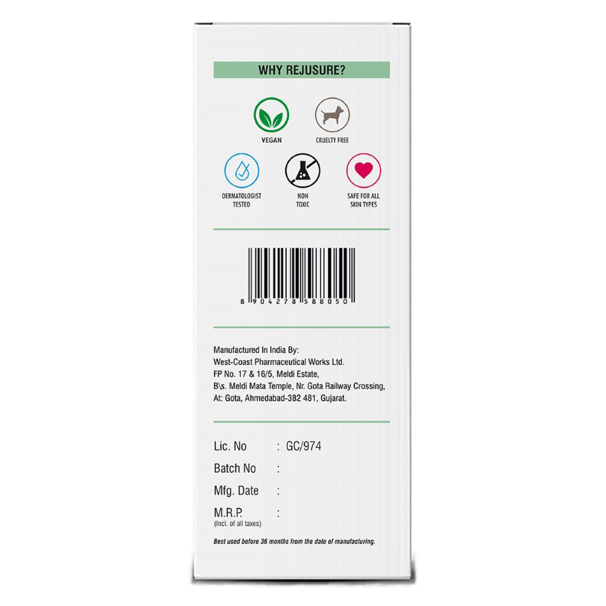 Rejusure Facial Serum, 30 ml, Pack of 1 Rejusure Facial Serum, 30 ml, Pack of 1