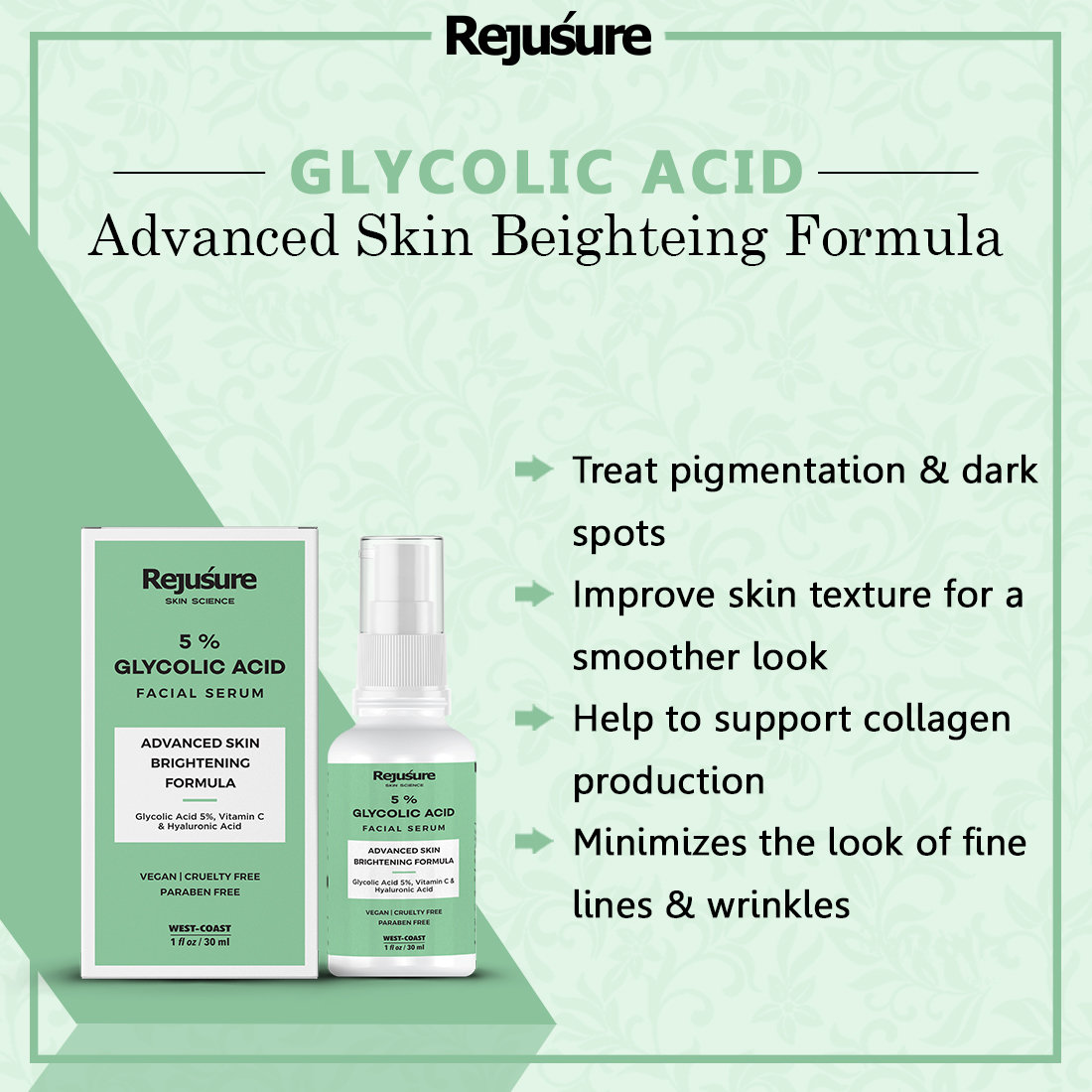 Rejusure Facial Serum, 30 ml, Pack of 1 Rejusure Facial Serum, 30 ml, Pack of 1