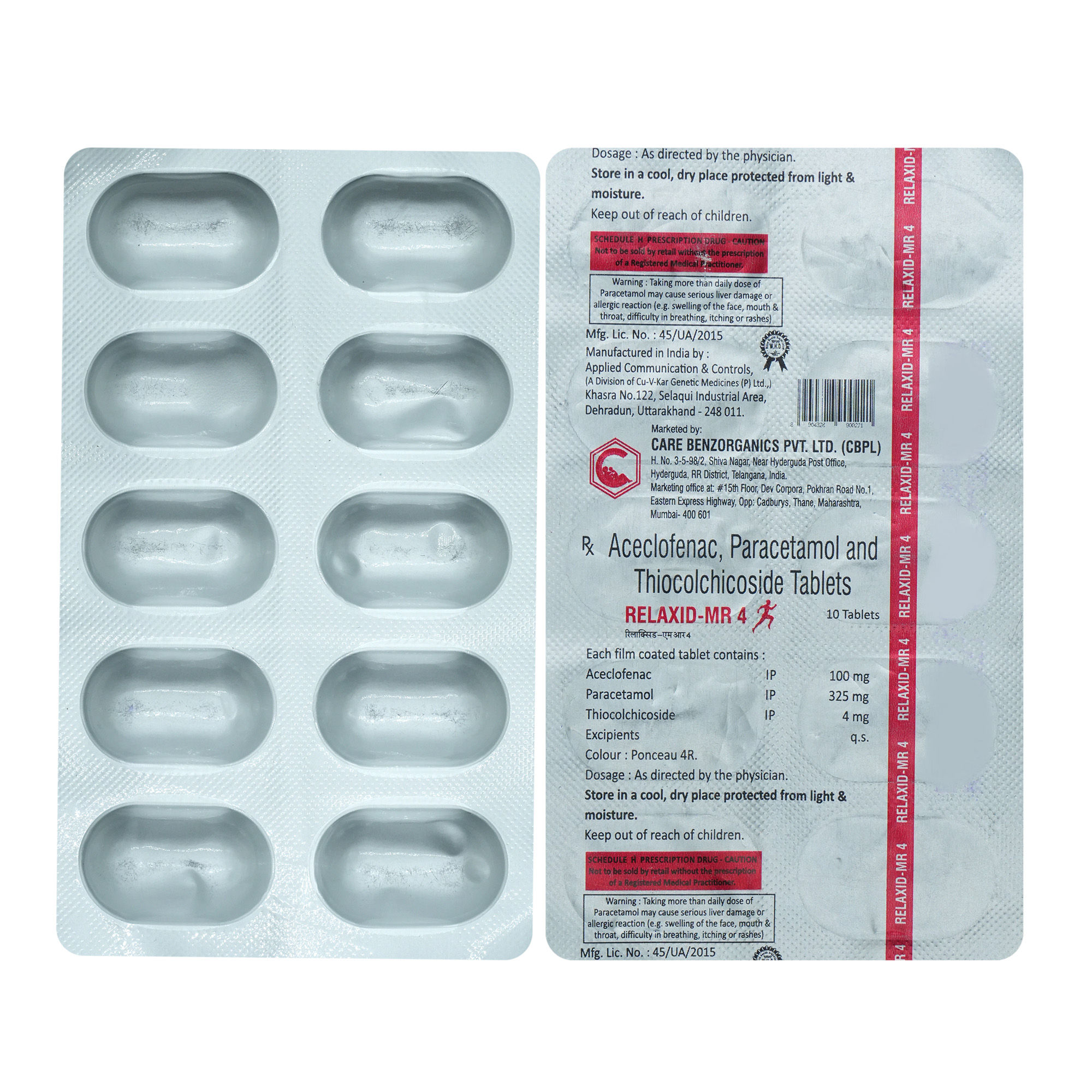 Buy RELAXID MR TABLET Online