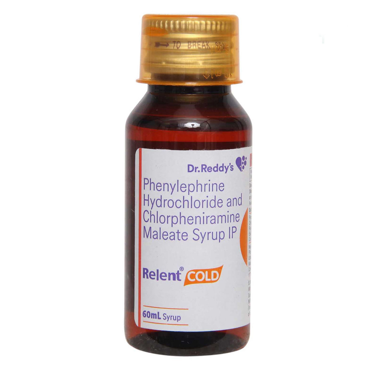 Buy Relent Cold Syrup 60 ml Online