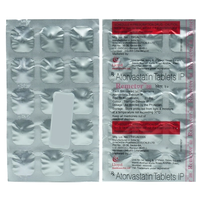 Remetor 20 Tablet 15's, Pack of 15 TABLETS